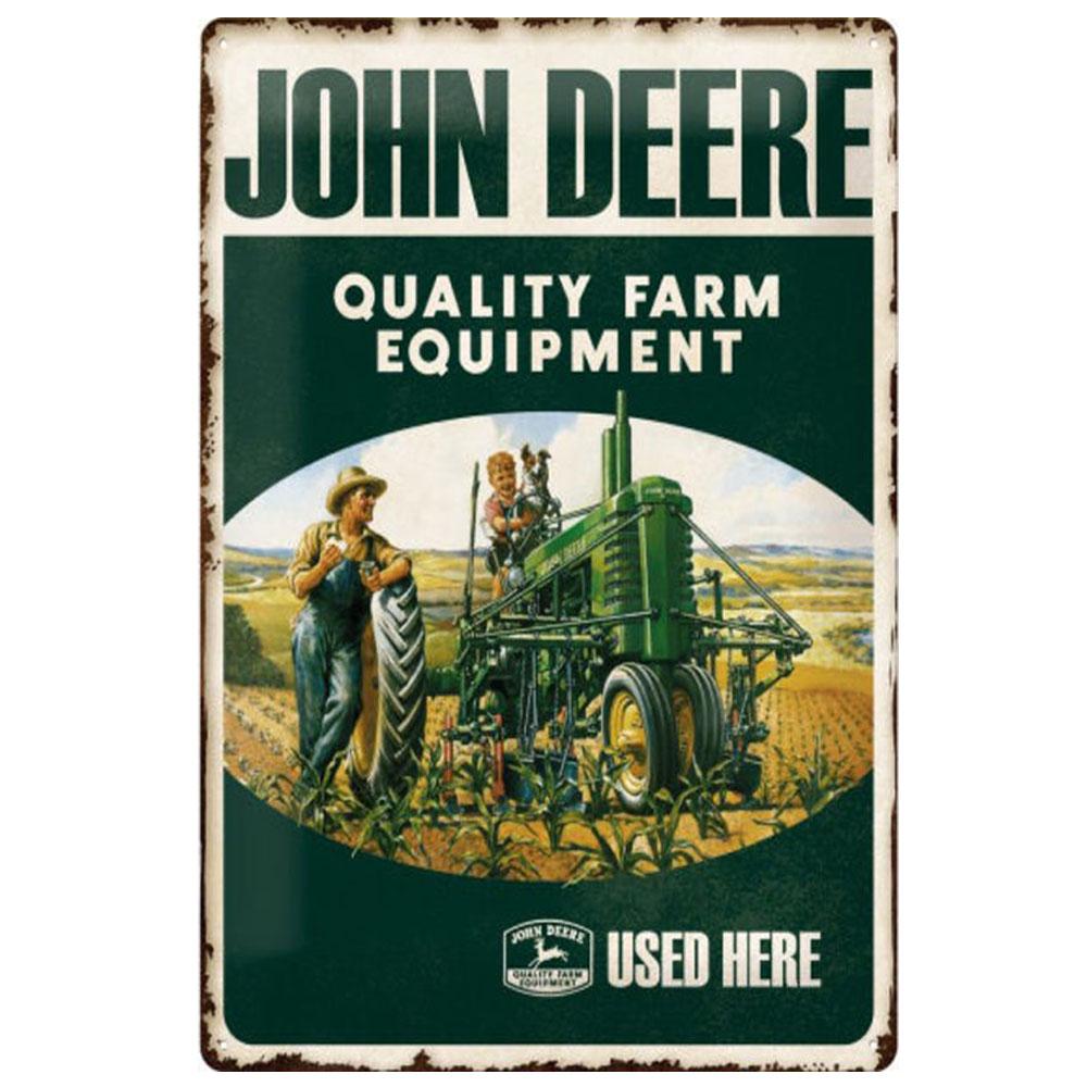 Ретро Зеленый Трактор Ферма Металлическая Оловянная Вывеска Табличка Ферма Бар Кафе Паб Украшения Стены Потертый Шик Винтаж Доска Домашний Декор Плакат