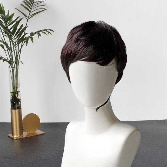 Женский короткий вьющийся парик с челкой, пушистые, естественно выглядящие, шелковистые, из высокотемпературного волокна, женские синтетические волосы Бобо среднего возраста