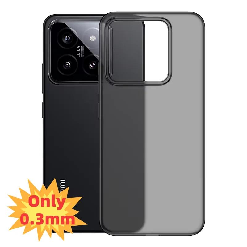 0.3mm Ultra Thin Matte Hard Phone Case For Xiaomi Mi 15 14 13 Pro Translucent Slim PP Soft Back Cover For Xiomi13 Xiaomi14 Shell
