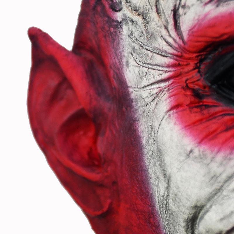 Halloween latex horror mask Dance Party Costume Props Bell Clown Mask