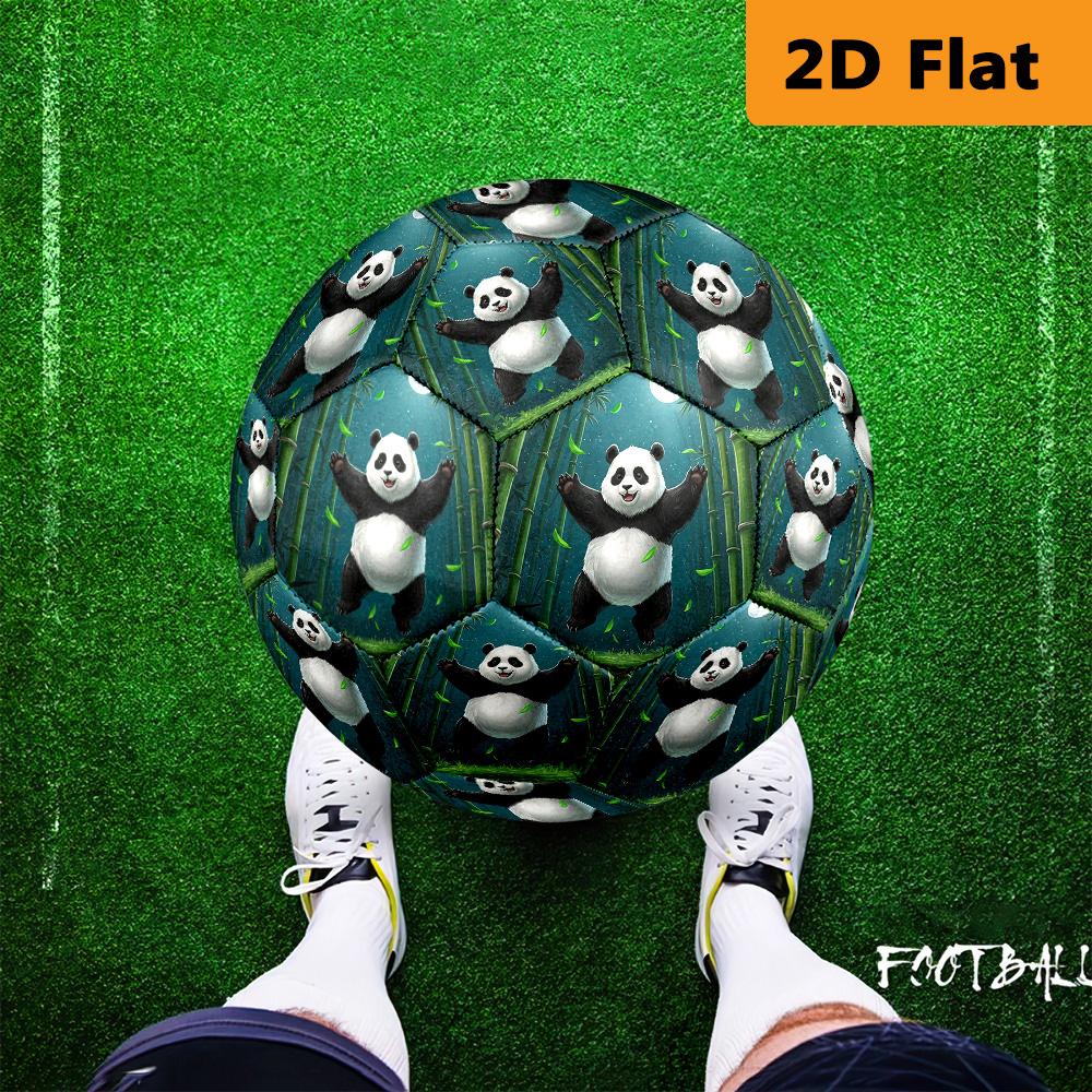 Cute Panda Bamboo Moon Size Soccer Ball High Elasticity Match Universal Unique Gift Cartoon Soccer Ball Suitable For Both Training And Competition