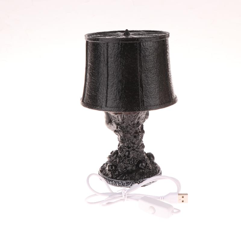 Хэллоуин Готическая Лампа Череп USB Вилка Лава Скелет Украшения Для Дома Настольные Орнаменты Подарок