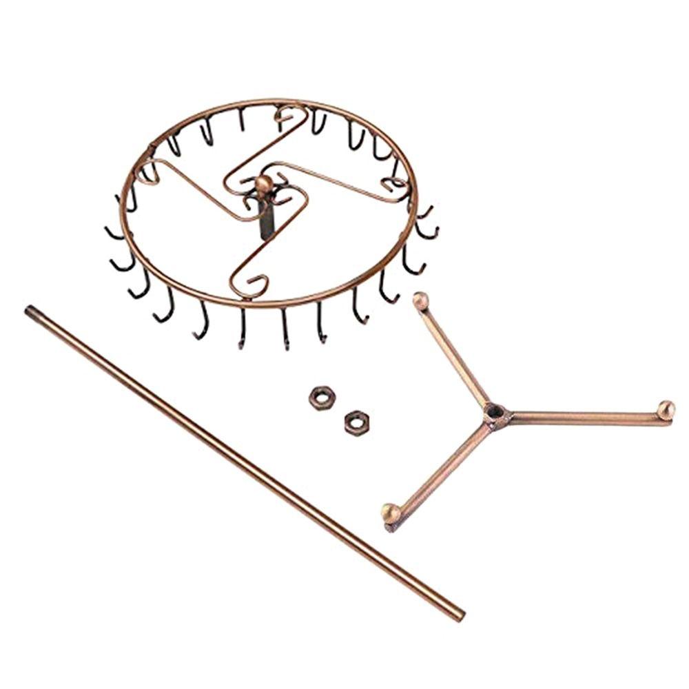 Металлическая вращающаяся подставка для ювелирных изделий, 2 цвета, стеллаж для выставки товаров сережек, новая подвесная полка для ювелирных изделий, товары для дома