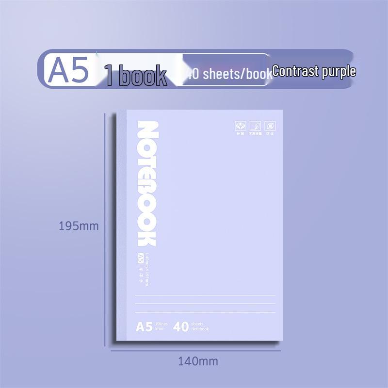 Яркий блокнот в стиле Color Block формата A5/B5 - Идеально для студентов, Мягкая обложка, Не просвечивает, Гладкое письмо