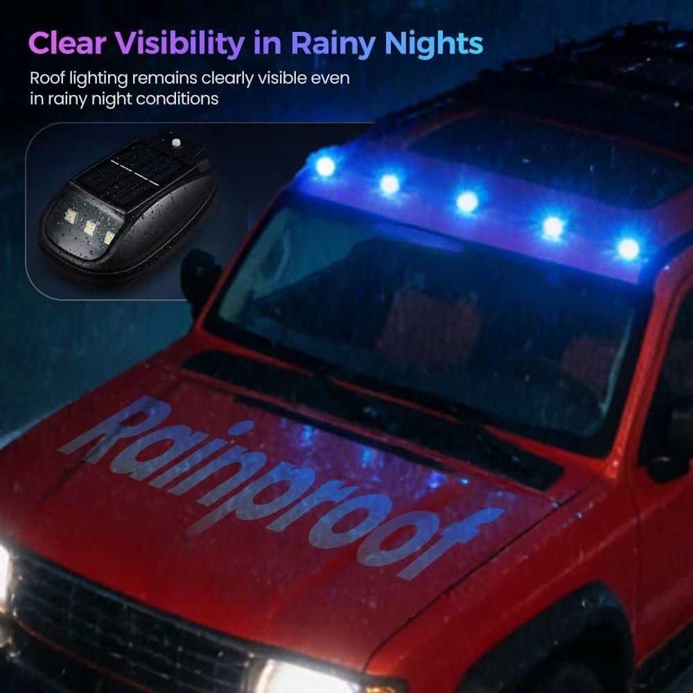 RGB Truck Roof Warning Lights Waterproof Roof LED Navigation Light Roof Strobe Lights Pickup Truck