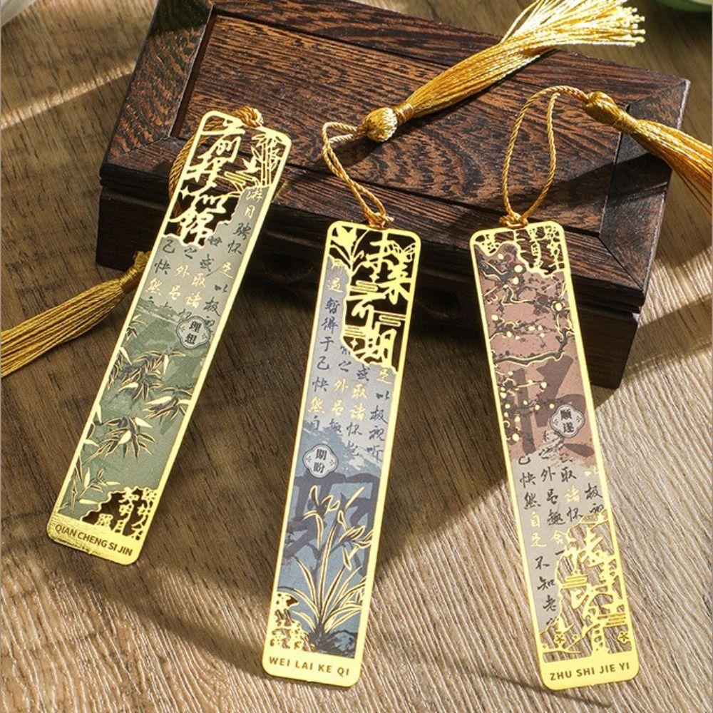 Металлический держатель для страниц книги, полый бронзовый маркер для страниц книги, скрепка для книголюбов