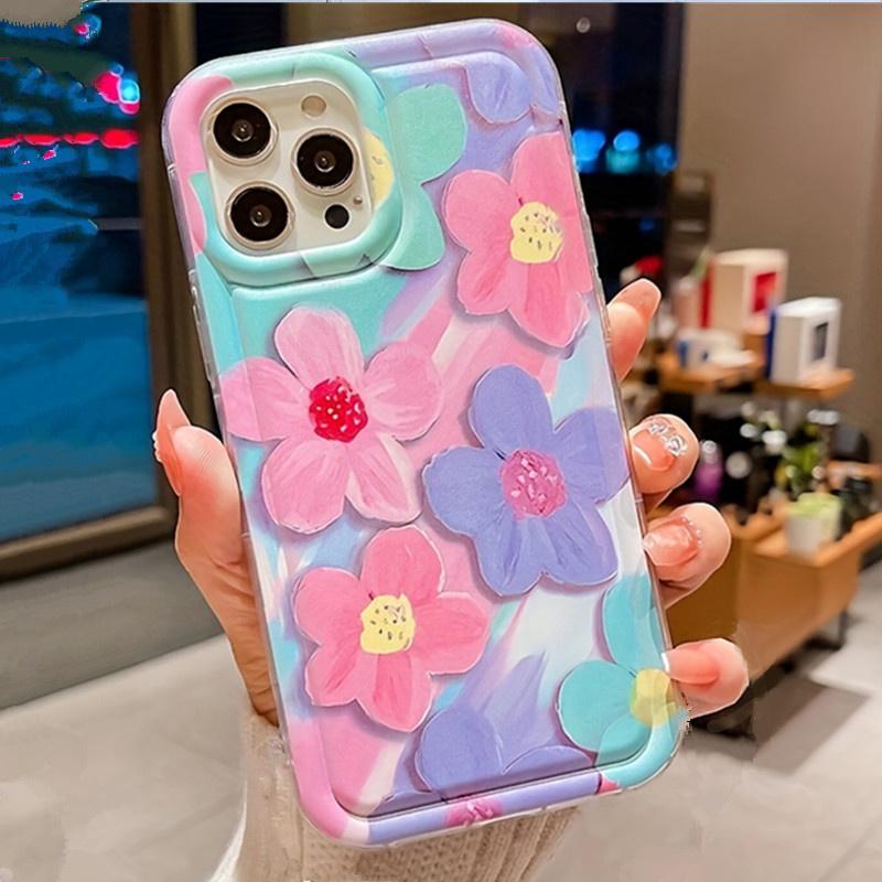 Красочный цветочный силиконовый чехол для телефона для Poco X6 X5 X3 Pro Mi 13 12 11 Lite 5G 14 13T 12T 12X Противоударный прозрачный чехол