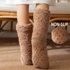 Fuzzy Socks for Women Warm Plush Slipper Socks with Grips Fleece Lined Cozy Winter Home Indoor Hospital Christmas Gift Socks