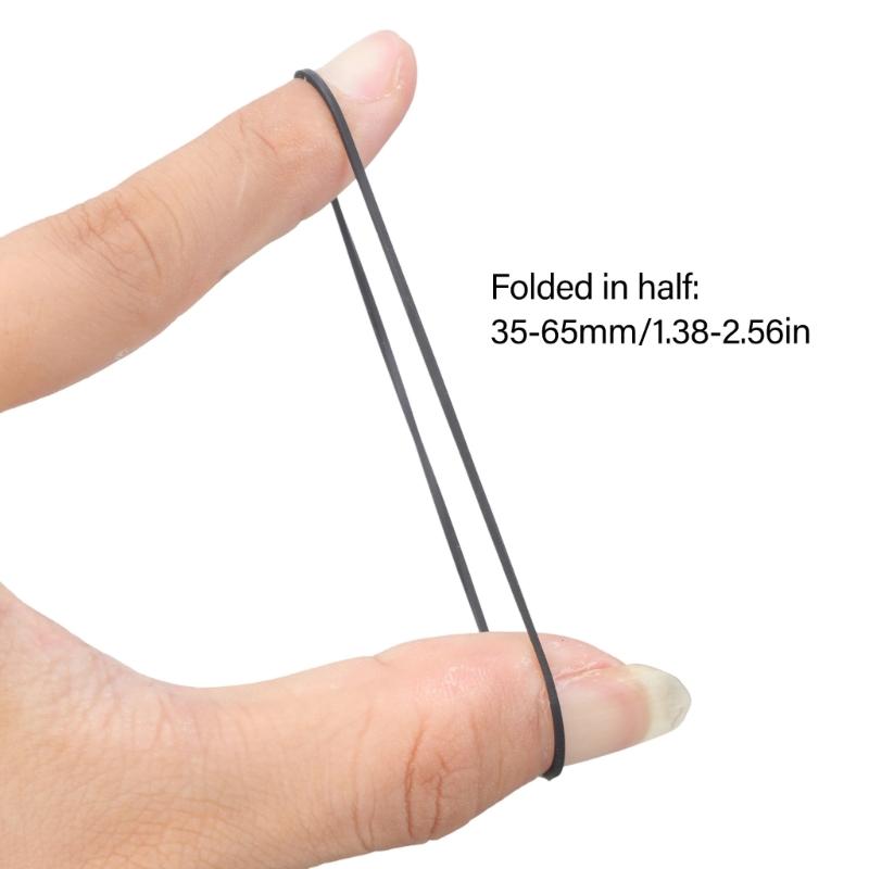 20 шт. Квадратные резиновые ремни для записывающих устройств и видеоприводов 1,2 мм Прочные резиновые ремни Смешанный размер 35-65 мм