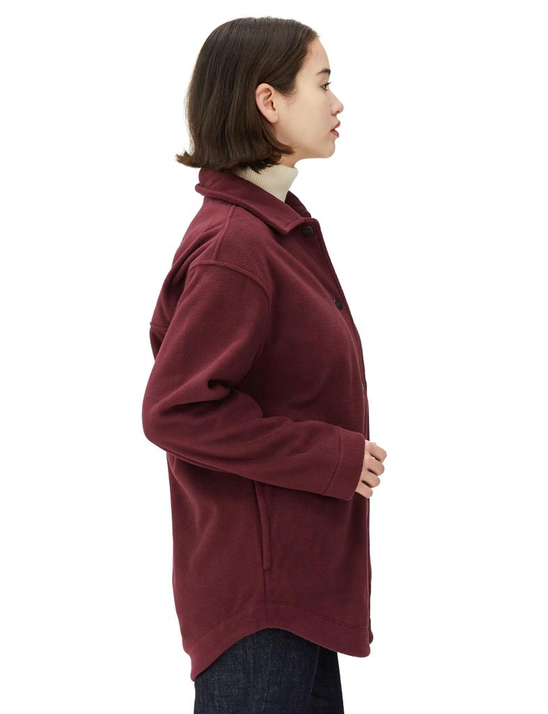Fleece NB Athletics Fleece Shacket WJ33513 NBY L [New Balance] Women's (NB Burgundy)