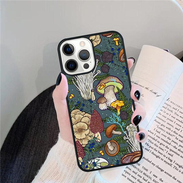 Чехол-ракушка "Грибной Лес" для iPhone 17 Air 15 16e 14 13 12 Pro Max 11 Pro Max Plus