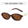 2025 Fashion Women Retro Small Oval Women Men Sunglasses Vintage Metal Frame UV400 Sunglasses