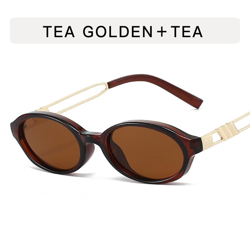 2025 Fashion Women Retro Small Oval Women Men Sunglasses Vintage Metal Frame UV400 Sunglasses