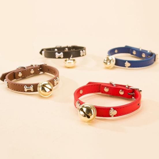 Довольно прочный изысканный питомец шея круг кость узоры кошка собака колокольчик ожерелье ежедневное сочетание