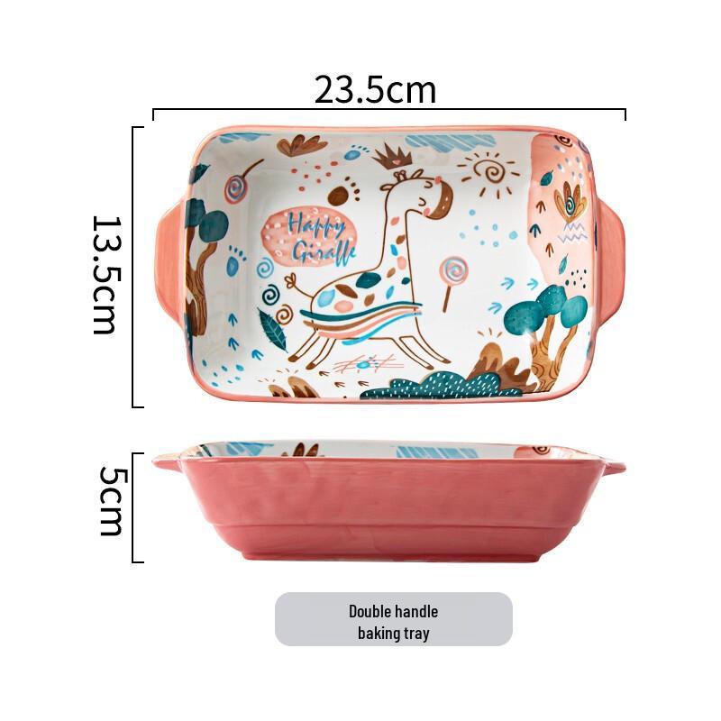 Japanese Style Cute Cartoon Ceramic Plate