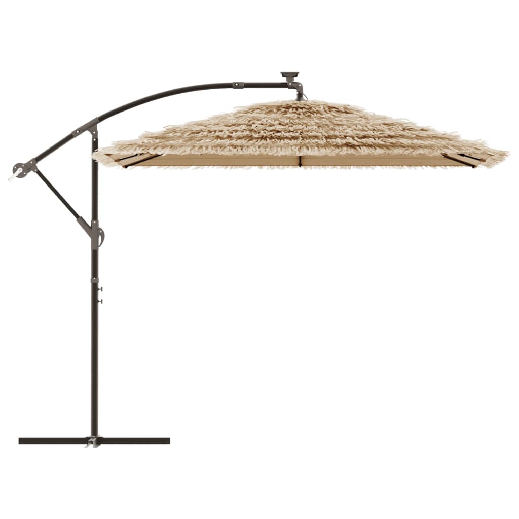 Vidaxl Parasol Ogrodowy Na Stalowym Słupku, Brązowy, 269X269X235 Cm