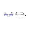 Vivienne Westwood Oval Sunglasses With Hollow Logo Design Unisex sunglasses Gold VW7022-1-867