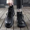 Роскошные брендовые мужские модные рабочие ботинки для улицы, осенние мужские удобные повседневные ботинки с боковой молнией и толстой подошвой большого размера