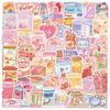 50 Hand-painted INS Snack Style Graffiti Stickers Decorative Guitar Notebook Suitcase DIY Waterproof