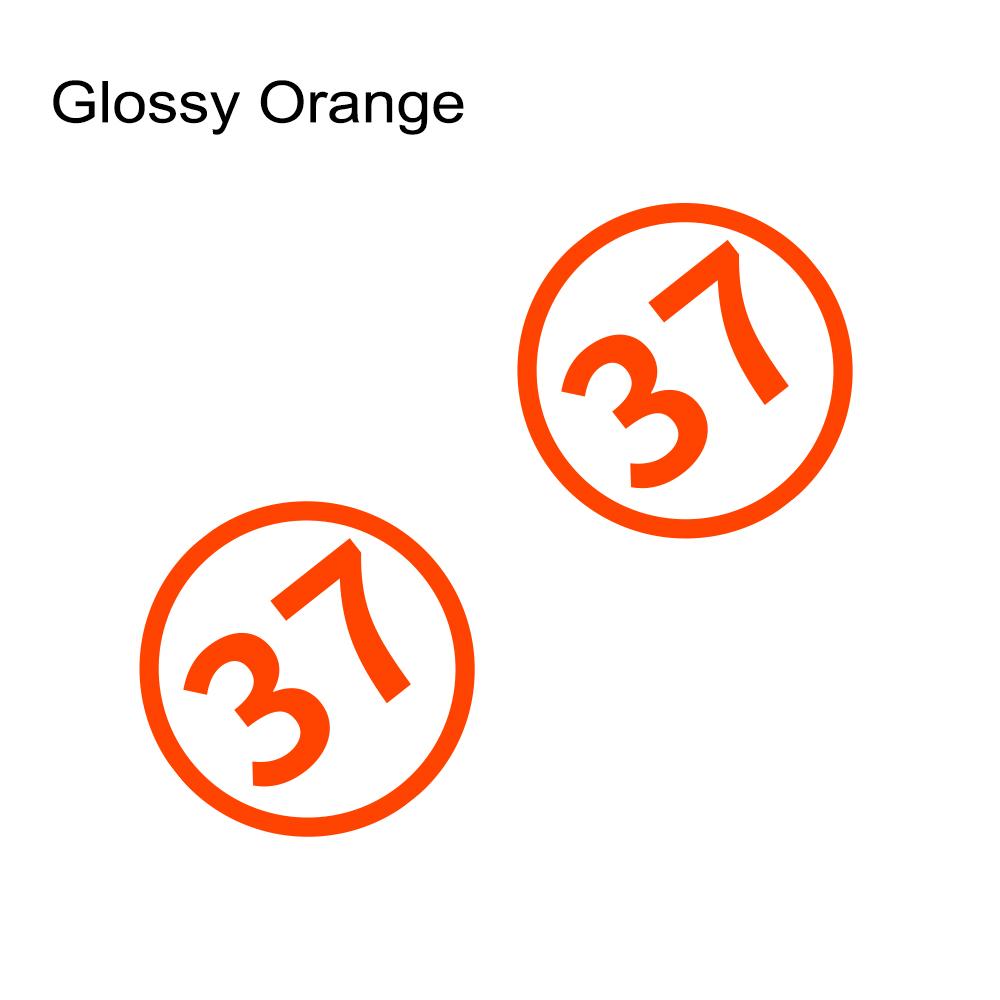 Car Body Side Stickers Auto 37 Number Road Decor Decal Cover Vehicle Tuning Accessories for Cars SUV Pickup Truck Deoration