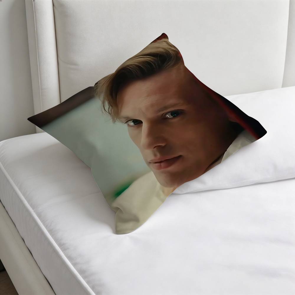 JJamie CCampbell BBower Fashion Square Pillow Case Durable Throw Pillow Cover for Sofa Couch Chair