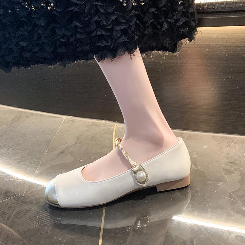 2024 Новое поступление овчины версия ретро французская красота сандалии Bao Toe женские летние туфли-лодочки