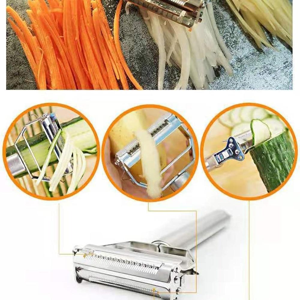 Stainless Double Sided Blade Multi-functional Peeler Vegetable Peeler Double Planing Grater Kitchen Accessories Cooking Tools