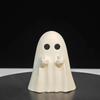 Car Decorate Luminous Middle Finger Creative Cute Ghost Statue Small Scary Ghost  Plastic Figurines Craft Home Wiccan Decoration