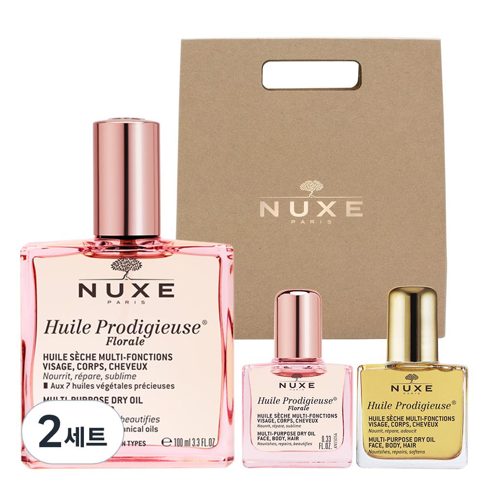 NUX E Will Prodigy Multi Floral Oil 100 мл + 10 мл + сухое масло 10 мл, 2 набора