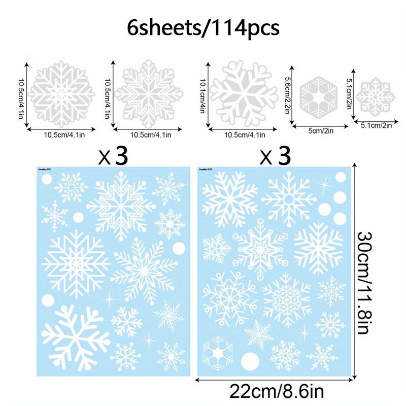 Наклейка для украшения фона окна, наклейка на окно с белой снежинкой
