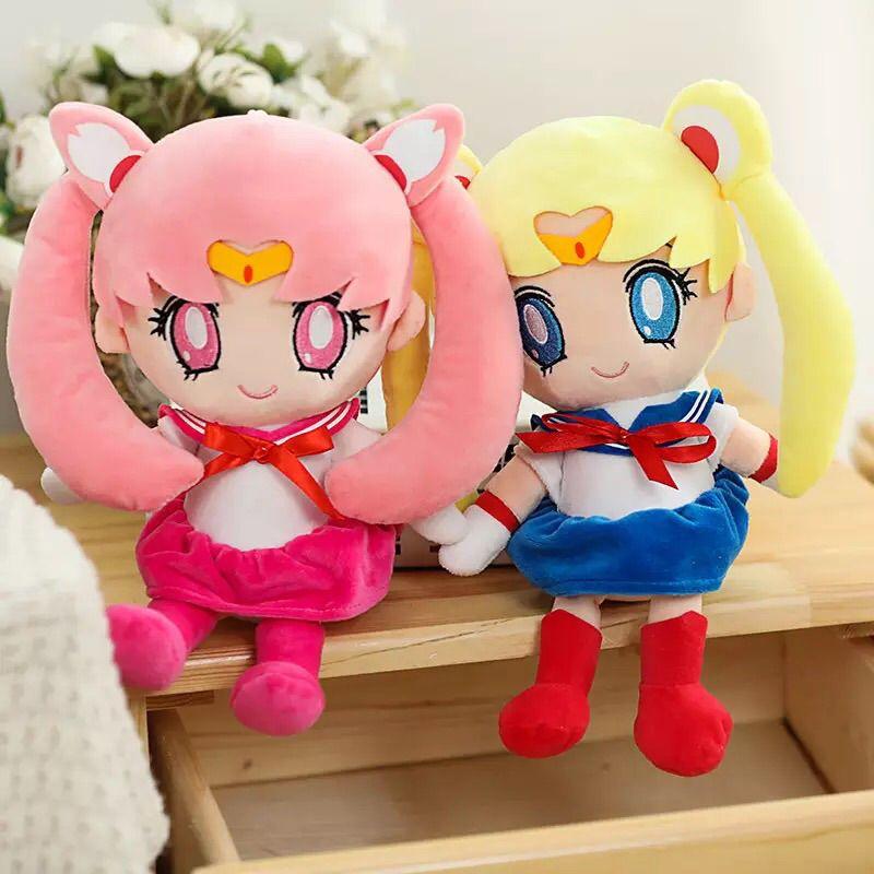 Adorable Sailor Moon Rabbit Cartoon Plush Toy With Soft Pp Cotton Stuffing For Girls
