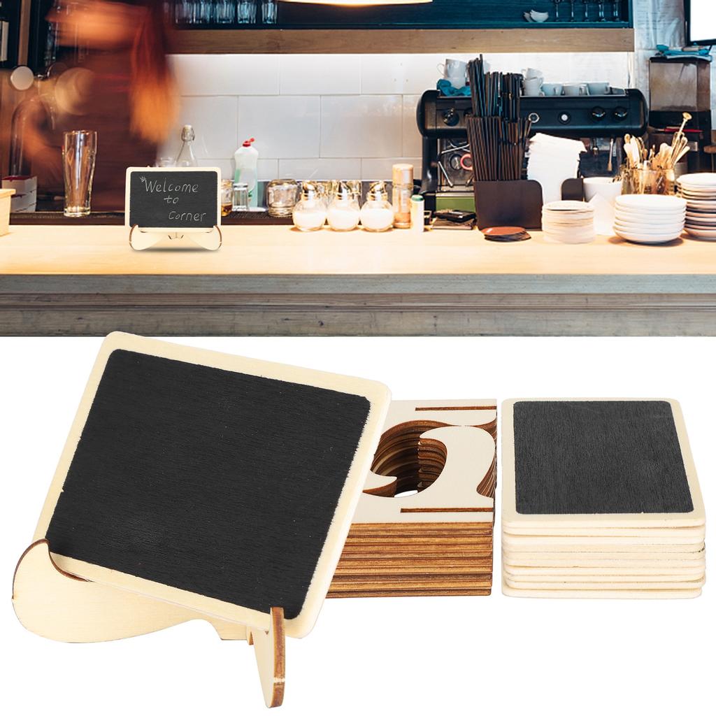 2 Set Wood Mini Chalkboard Signs Place Cards Small Rectangle Blackboard Weddings Parties