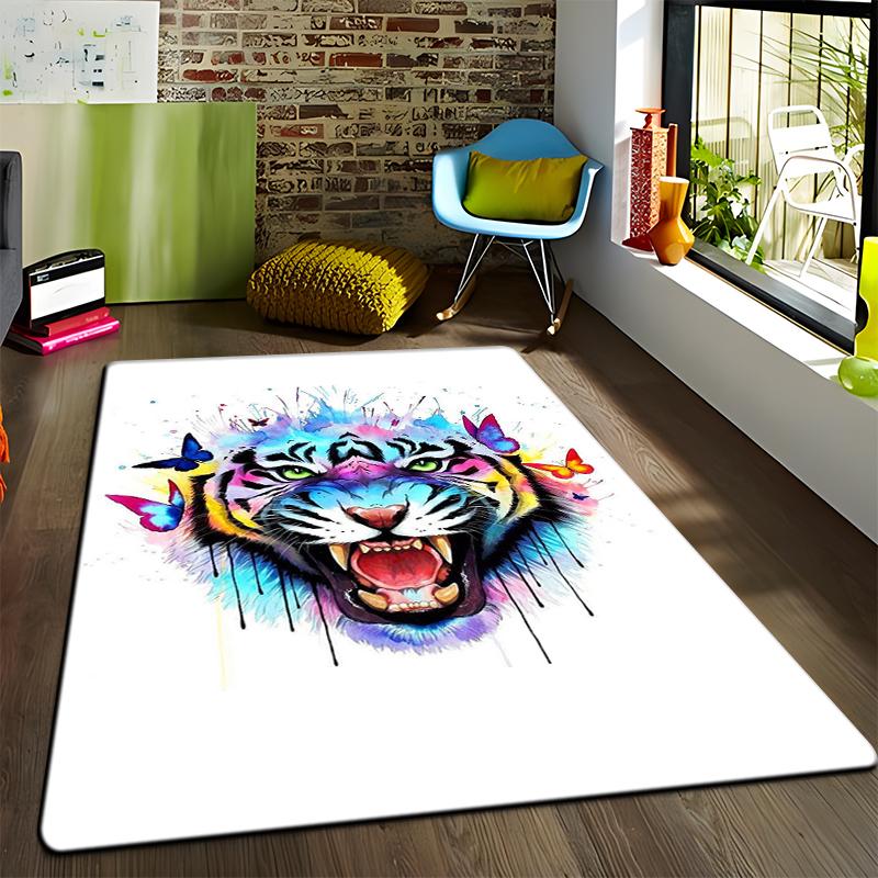 3D художественный ковер с принтом тигра для гостиной, большой ковер, мягкий ковер, украшения дома, коврики, ковры в стиле бохо, дропшиппинг