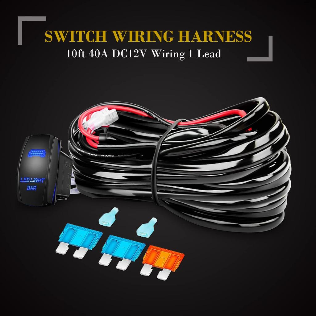 SKYWORLD 20-дюймовый светодиодный рабочий фонарь мощностью 288 Вт, постоянный ток 10–30 В, водонепроницаемый, 6000 К, широкоугольный/узкоугольный, кронштейн для подсветки номерного знака двойного назначения