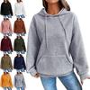 2024 Autumn & Winter Women's Round Neck Long Sleeve Sweater - Solid Color