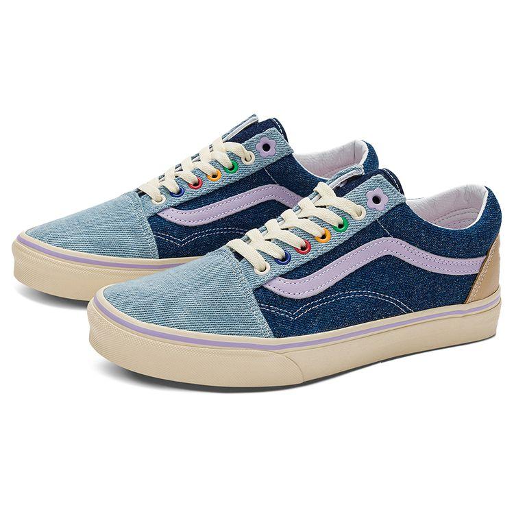 Vans Emma Mulholland On Holiday X Old Skool Blue Denim Unisex Sneakers Multi-Color True-White VN0A5JMI6GL