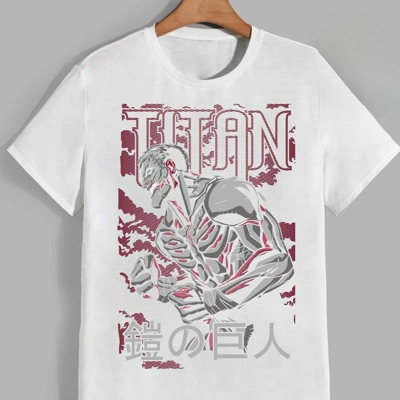 Attack On Titans Anime Oversize T-shirt Men Women Short Sleeve Casual Tees Cotton Streetwear Cosplay Casual Top Clothing Hip Hop