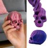 3D-печатный череп Спиральная сенсорная игрушка-антистресс Мини-гибкий череп Игрушка для снятия стресса для взрослых Детей Офис Дом Настольный декор