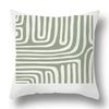 Simple Green Car Ornaments Double-sided Printed pillow cover Short plush Suitable living rooms bedrooms sofa throw cushion cover