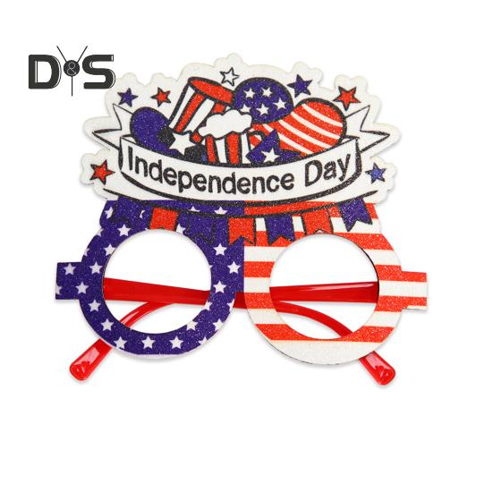 1/12 шт. Очки с американским флагом, патриотическая вечеринка в честь Дня памяти, звездно-полосатые очки для празднования Дня ветеранов США 4 июля