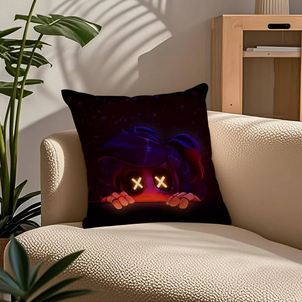 ANIME m-Murder d-Drones Pillow Case Comfort Sofa Bed Silky elegant Invisible zipper Custom Decorative cushion cover