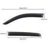 Car Side Window Deflectors Exterior Weather Shield Sunhields Window Visors For Toyota Hilux 2005-2015