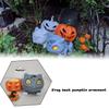 Delightful Handicraft Halloween Pumpkin Resin Ornaments With Bulbasaur For Cozy Spaces