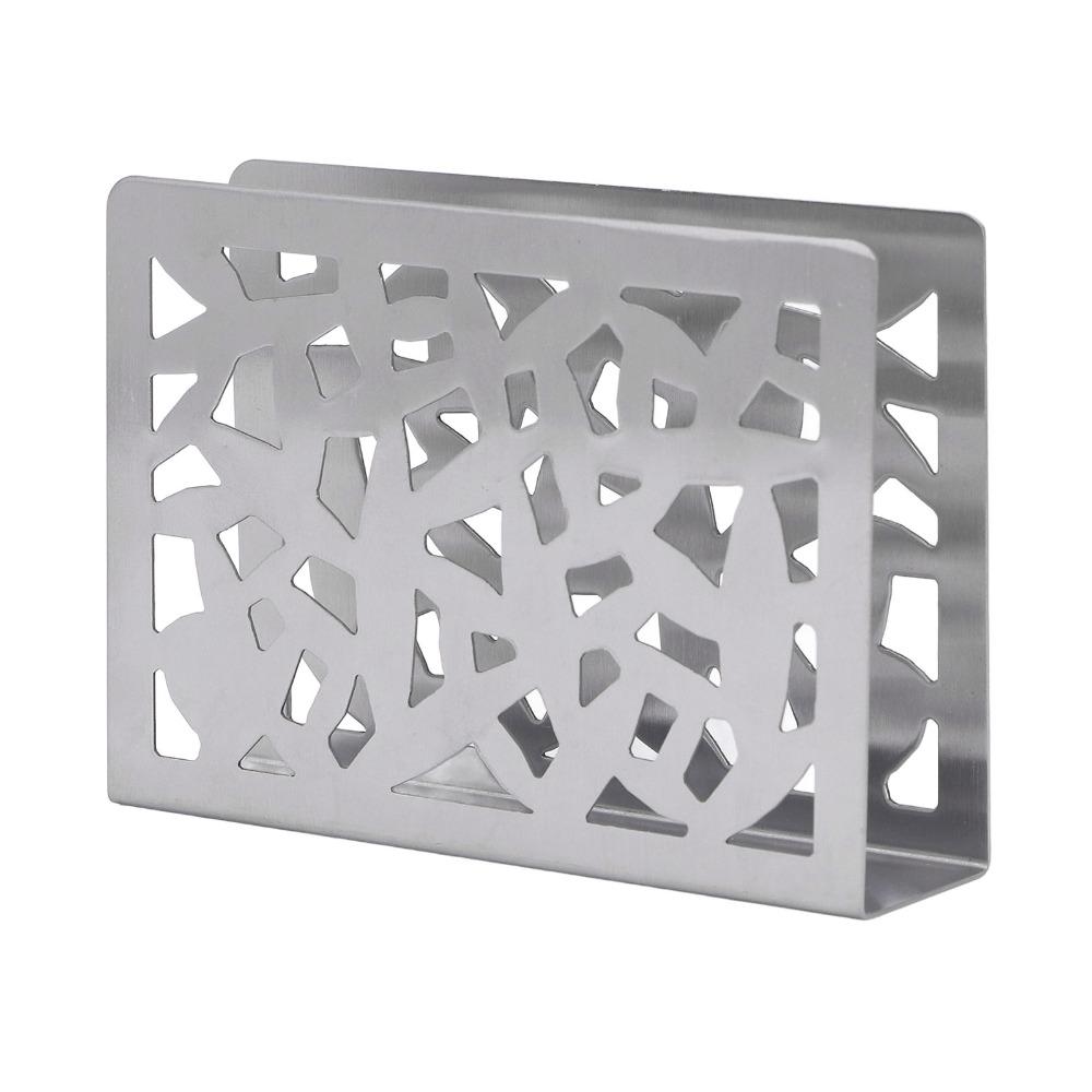 Glossy Edge Metal Napkin Holder Stable Base Vertical Napkin Holder Hotel