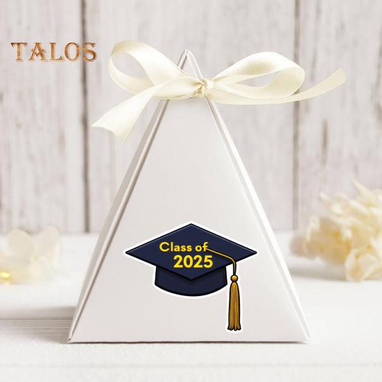 10/30/50 шт./упаковка выпускной сезон 2025 года наклейки с прочной клейкой основой мелованная бумага школьные наклейки для выпускников