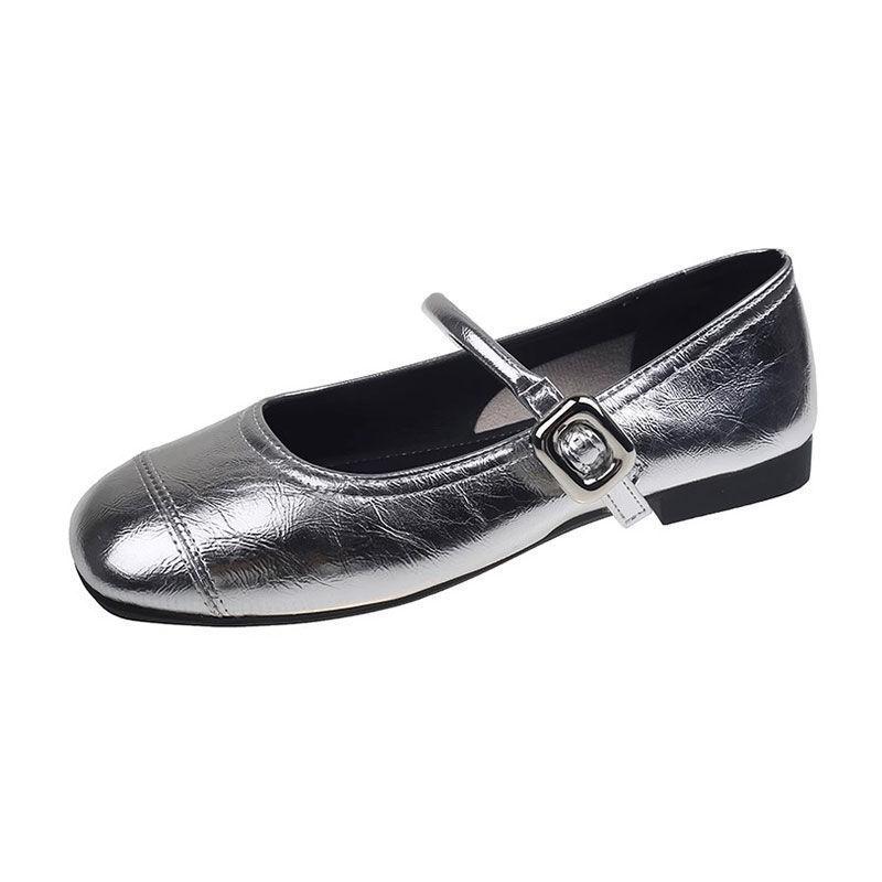 Французские ретро-туфли удобные темпераментные универсальные модные туфли 2024 года с круглой головкой французские ранние весенние новые Мэри Джейн