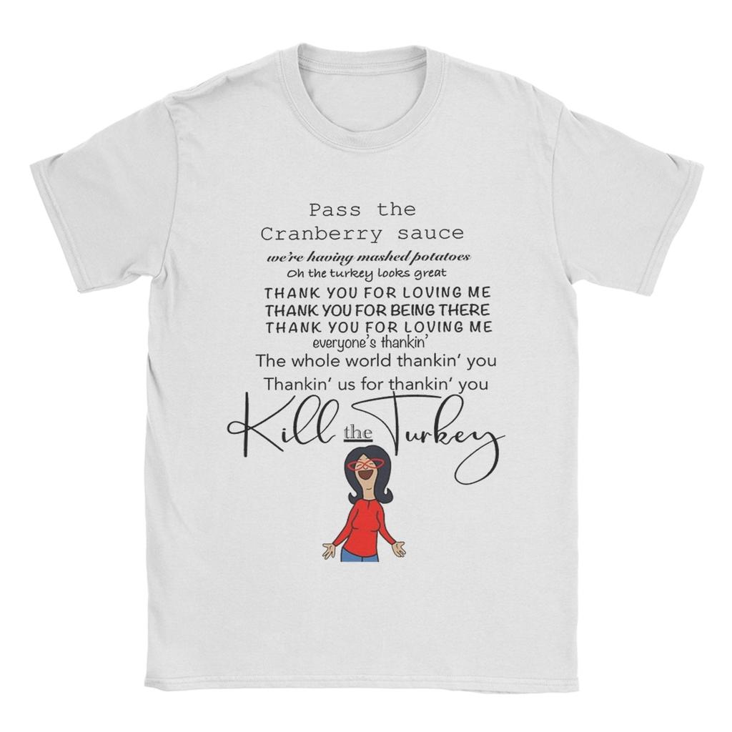 Mens Womens B-Bob Burgers Thanksgiving Song  T Shirt 100% Cotton Graphic Printed T-Shirt Happy Thanksgiving  Clothing Outfits