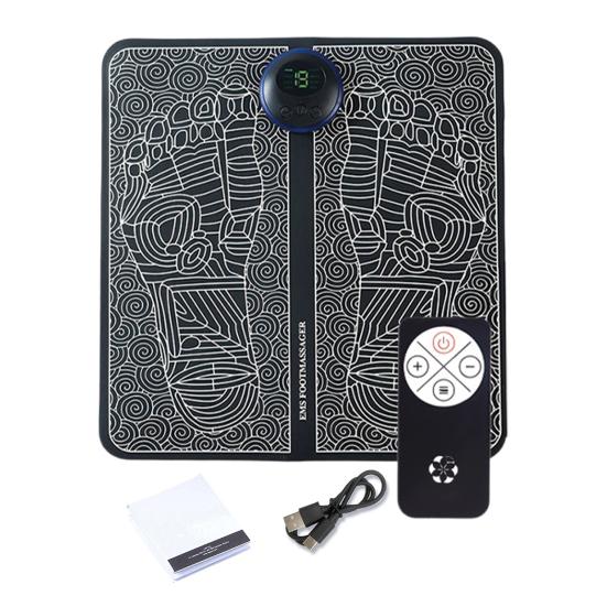 Массажер для ног EMS 8 режимов массажа 19 уровней интенсивности Автоматическое отключение USB-перезаряжаемый Пульт дистанционного управления Расслабление мышц Электронные ноги