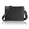 Shoulder Bag Small Leather Slanted Genuine Leather Brand Crossbody Bag Popular Leather Sacoche Black Black X Carbon Men's Women's (Black