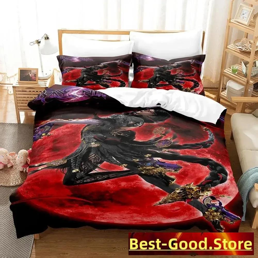 Постельное белье Bayonetta Односпальный Полуторный Двуспальный Кингсайз Комплект постельного белья Взрослый Детский Спальня Комплекты пододеяльников Аниме Parure De Lit Кровать